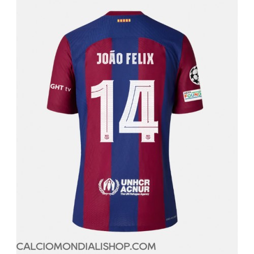 Maglie da calcio Barcelona Joao Felix #14 Prima Maglia 2023-24 Manica Corta